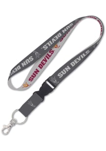 Arizona State Sun Devils Charcoal Lanyard - Grey