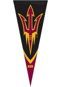 Arizona State Sun Devils 12x30 Logo Pennant - Black