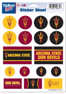Arizona State Sun Devils 5x7 Stickers - Maroon