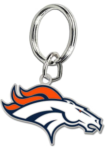 Denver Broncos Logo Keychain - Navy Blue