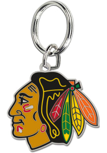 Chicago Blackhawks Logo Keychain - Black