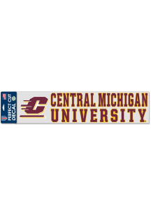 Central Michigan Chippewas 4x17 Auto Decal - Maroon