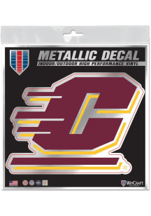 Central Michigan Chippewas 6x6 Metallic Auto Decal - Maroon