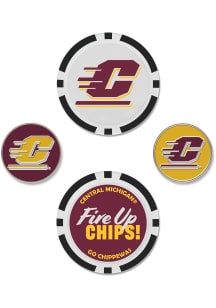 Central Michigan Chippewas 4pk Golf Ball Marker