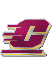 Central Michigan Chippewas Acrylic Car Emblem - Maroon