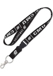 Central Michigan Chippewas Blackout Lanyard - Black