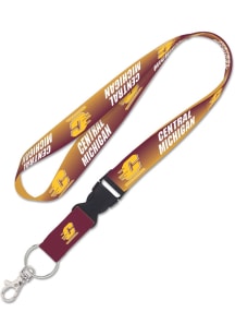 Central Michigan Chippewas Fade Lanyard - Gold