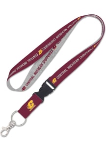 Central Michigan Chippewas Heathered Lanyard - Maroon