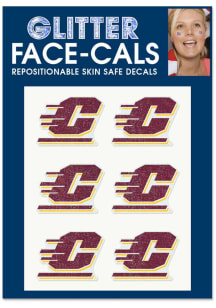 Central Michigan Chippewas 6pk Glitter Tattoo