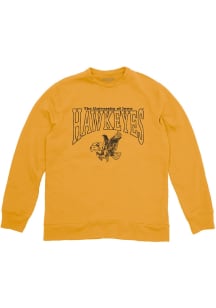 Blue 84 Iowa Hawkeyes Mens Gold Arch Nickname Long Sleeve Fashion Sweatshirt