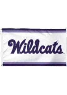 K-State Wildcats 3x5 Deluxe Team Logo Silk Screen Grommet Flag - Lavender
