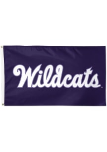 K-State Wildcats Script 3x5 Ft Silk Screen Grommet Flag - Purple