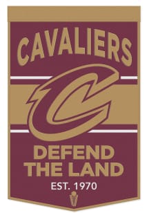 Cleveland Cavaliers 24x38 Slogan Banner - Maroon