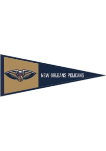 New Orleans Pelicans 13x32 Primary Logo Pennant - Navy Blue