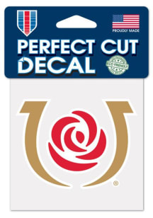 Kentucky Derby Kentucky Derby 4x4 Rose Auto Decal - Brown