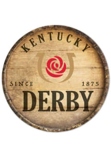 Kentucky Derby Kentucky Derby Wood Barrel Sign - Brown