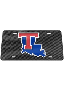 Louisiana Tech Bulldogs Blue Carbon Car Accessory License Plate