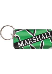 Marshall Thundering Herd Team Logo Keychain - Green