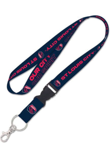 St Louis City SC Slogan Lanyard - Red