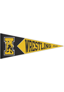 Iowa Hawkeyes Premium Wrestling Pennant - Yellow