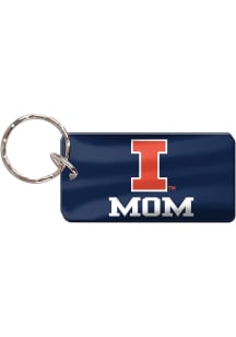 Illinois Fighting Illini Mom Keychain - Orange