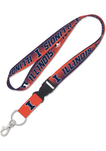 Illinois Fighting Illini Crossfade Lanyard - Orange