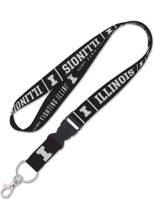 Illinois Fighting Illini Blackout Lanyard - Orange
