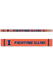 Illinois Fighting Illini 6Pk Pencil