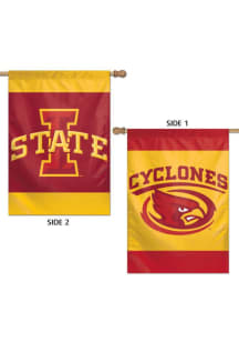 Iowa State Cyclones 2 Sided Banner - Red