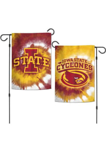 Iowa State Cyclones Tie Dye 2 Sided Garden Flag - Red