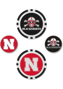 Nebraska Cornhuskers Ball Marker Set Golf Ball Marker