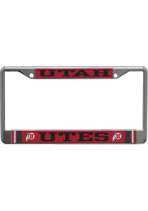 Utah Utes Metallic License Plate Frame - Red