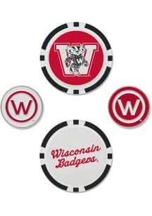 Wisconsin Badgers 4 Pack Golf Ball Marker