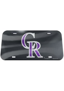 Colorado Rockies Purple Acrylic Car Accessory License Plate