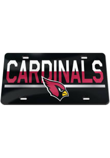 Arizona Cardinals Red Acrylic Car Accessory License Plate