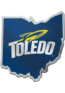 Toledo Rockets State Shape Acrylic Car Emblem - Black