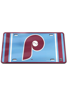 Philadelphia Phillies Red Cooperstown Car Accessory License Plate