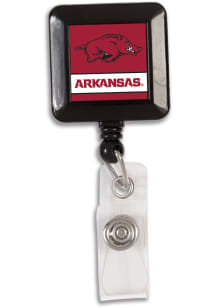 Arkansas Razorbacks Wordmark Retractable Badge Holder