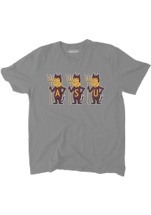 Blue 84 Arizona State Sun Devils Grey Slub Crew Love Short Sleeve Fashion T Shirt