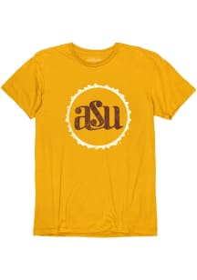 Blue 84 Arizona State Sun Devils Gold Vintage Basic Vault Sun Short Sleeve Fashion T Shirt