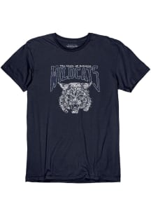 Blue 84 Arizona Wildcats Navy Blue Vintage Basic Vintage Mascot Name Short Sleeve Fashion T Shirt