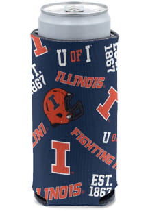 Illinois Fighting Illini Scatterprint Slim Coolie