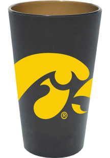 Iowa Hawkeyes 16oz Fun Color Pint Glass - Dark Grey
