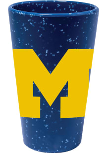 Michigan Wolverines 16oz Fun Color Pint Glass - Blue