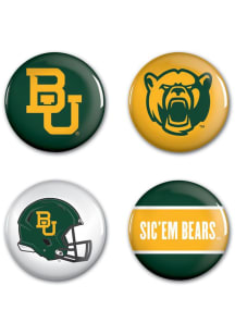 Baylor Bears 4 Pack Button - Green