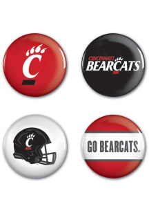 Cincinnati Bearcats 4 Pack Button - Red