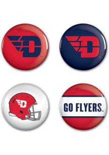 Dayton Flyers 4 Pack Button - Navy Blue
