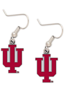 Indiana Hoosiers Dangle Logo Womens Earrings
