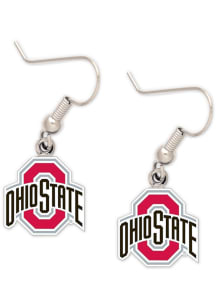 Ohio State Buckeyes Logo Dangler Womens Earrings