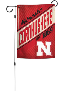 Nebraska Cornhuskers Vault 2 Sided Garden Flag - Red